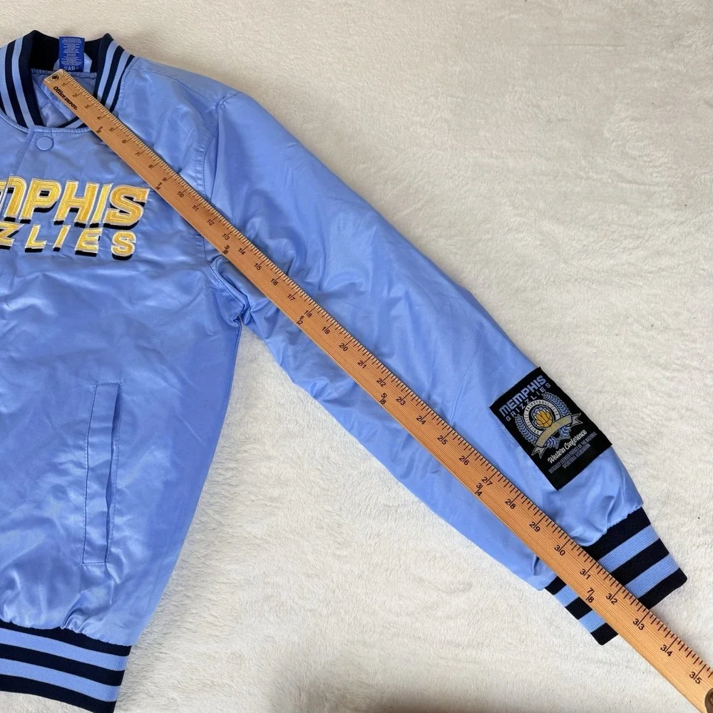 Memphis Grizzlies NBA Ultra Game Retro Varsity Jacket Men's Small Blue New $120